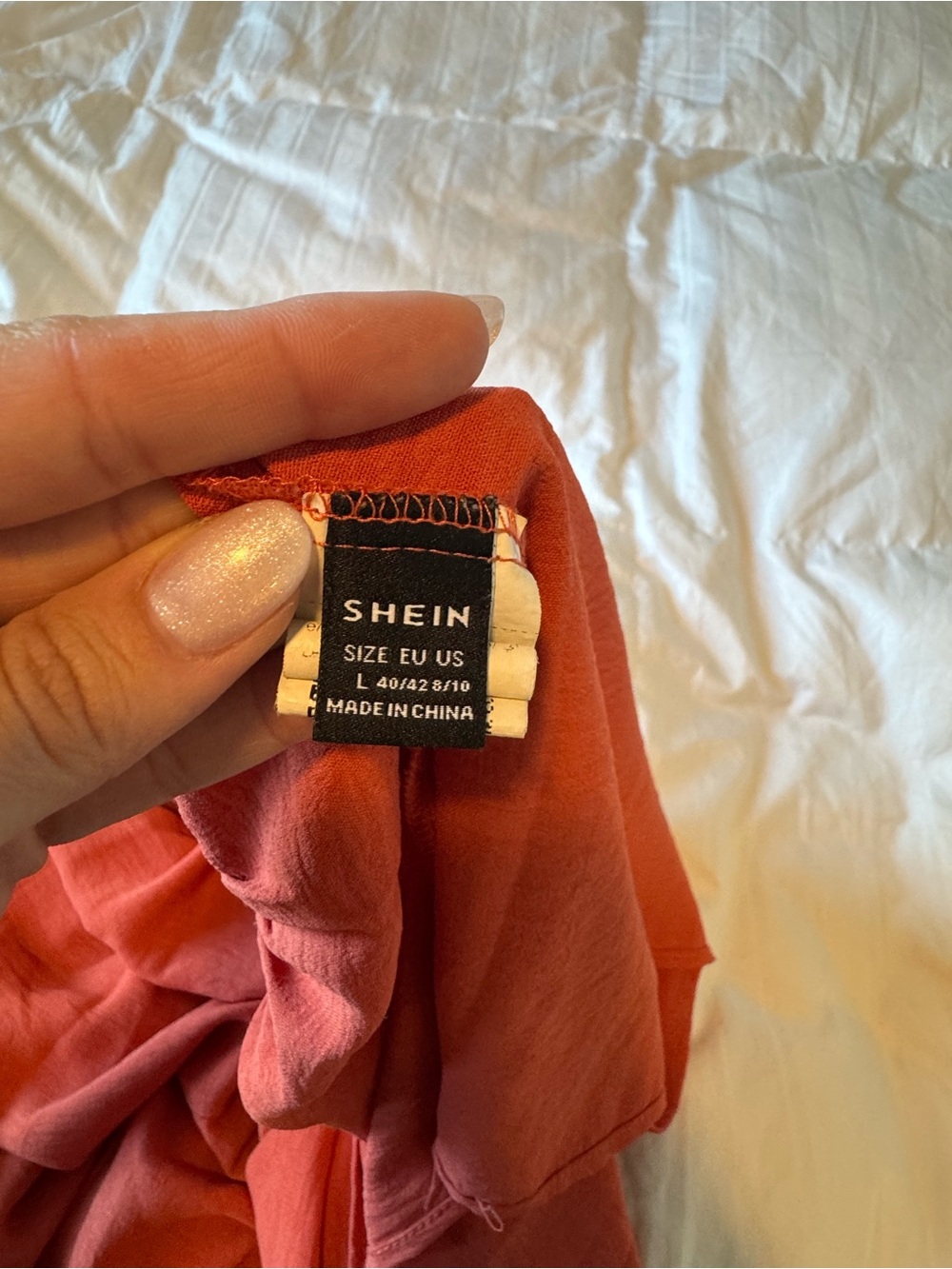 SHEIN Rust Red Ruffle Strap Maxi Dress - Picture 2 of 2